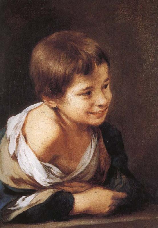 Window, smiling boy, Bartolome Esteban Murillo